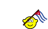 Cuba vlag zwaaien buddy icon  geanimeerd