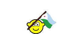Djibouti vlag zwaaien buddy icon  geanimeerd