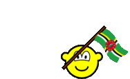 Dominica vlag zwaaien buddy icon  geanimeerd