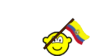 Ecuador vlag zwaaien buddy icon  geanimeerd
