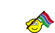 Gambia vlag zwaaien buddy icon  geanimeerd