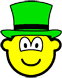 Groene hoed buddy icon  