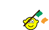 Ierland vlag zwaaien buddy icon  geanimeerd