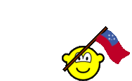 Samoa vlag zwaaien buddy icon  geanimeerd