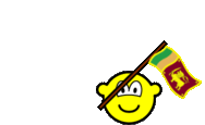 Sri Lanka vlag zwaaien buddy icon  geanimeerd