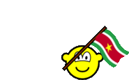 Suriname vlag zwaaien buddy icon  geanimeerd