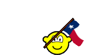 Texas vlag zwaaien buddy icon  Amerikaanse staat geanimeerd