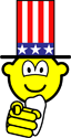 Uncle Sam buddy icon wijzend 