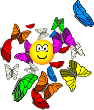 Vlinders emoticon  