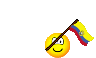 Ecuador vlag zwaaien emoticon  geanimeerd