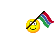 Gambia vlag zwaaien emoticon  geanimeerd