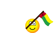 Guinee-Bissau vlag zwaaien emoticon  geanimeerd