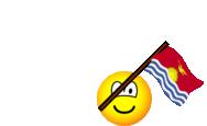 Kiribati vlag zwaaien emoticon  geanimeerd