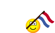 Nederlandse vlag zwaaien emoticon  geanimeerd