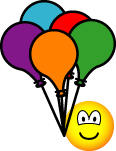Feest ballonnen emoticon  