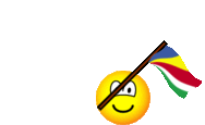 Seychellen vlag zwaaien emoticon  geanimeerd