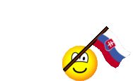 Slowakije vlag zwaaien emoticon  geanimeerd