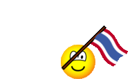 Thailand vlag zwaaien emoticon  geanimeerd