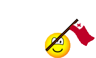 Tonga vlag zwaaien emoticon  geanimeerd