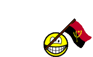 Angola vlag zwaaien smile  geanimeerd