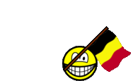 België vlag zwaaien smile  geanimeerd