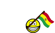 Bolivia vlag zwaaien smile  geanimeerd