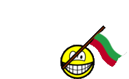 Bulgarije vlag zwaaien smile  geanimeerd