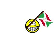 Burundi vlag zwaaien smile  geanimeerd