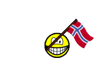 Jan Mayen vlag zwaaien smile  geanimeerd