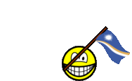 Marshall Eilanden vlag zwaaien smile  geanimeerd