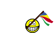 Seychellen vlag zwaaien smile  geanimeerd