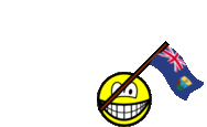 Sint-Helena vlag zwaaien smile  geanimeerd