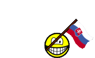 Slowakije vlag zwaaien smile  geanimeerd