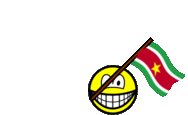Suriname vlag zwaaien smile  geanimeerd