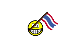Thailand vlag zwaaien smile  geanimeerd