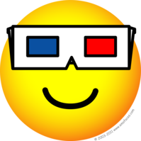 3D bril emoticon