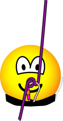 Abseilende emoticon