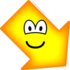 Rechts naar beneden emoticon