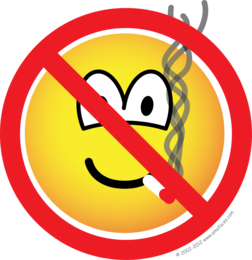 Niet roken emoticon