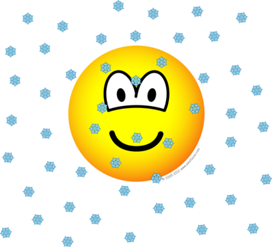 In de sneeuw emoticon