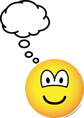 Denkende emoticon