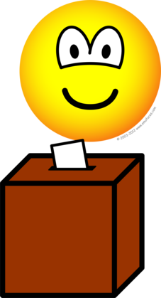 Stemmende emoticon
