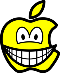 Apple logo smile