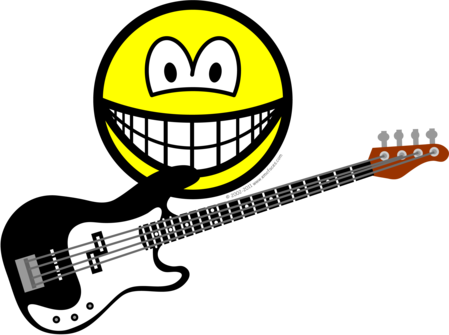 Bas gitaar smile