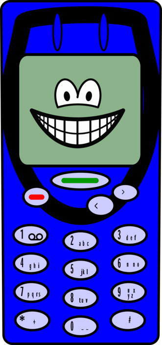 Mobiele telefoon smile