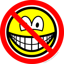 Geen verdrietige smile